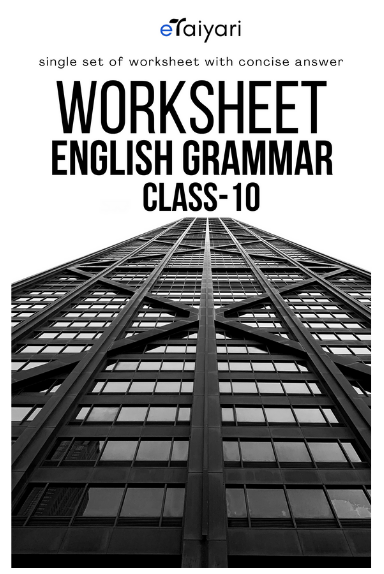 10th Eng. Grammar Worksheet